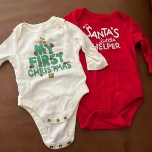 Christmas onesies 0-3 Month